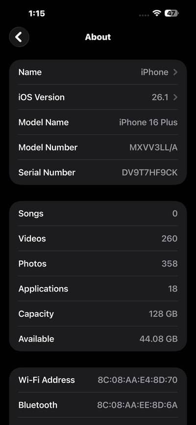 Apple iPhone 16 Plus