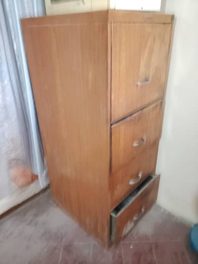 iron cupboard and drawer