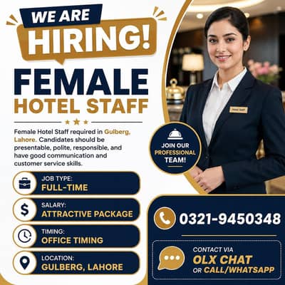 Female Hotel Staff Required