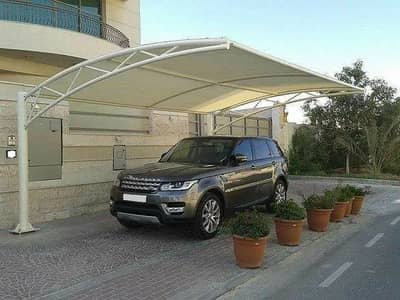 Tensile shades,car parking shades,double side parking sheds
