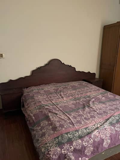 Used purely wooden bed for Sale in a very good condition.