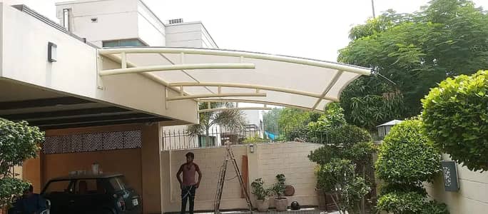 Wall mounted / Porch shade / Pvc tensile fabric / Outdoor garage shed