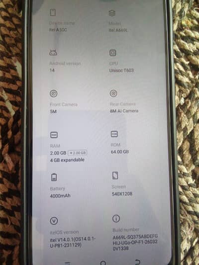 Itel A50C