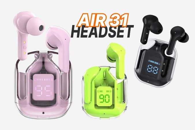 Air 31 TWS: Unleash Savage Bass & Transparent Style – Your Ultimate Audio Upgrade! Limited Time DEAL OFFER