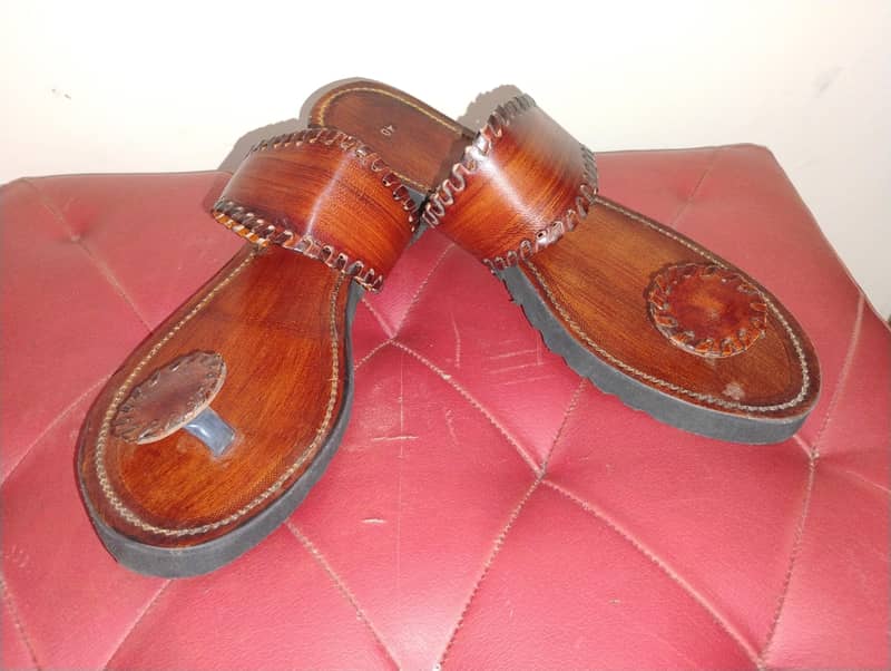 brown kolhapuri chappal 1