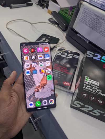 Itel S25 Ultra 16/256 pack phone box chrgr