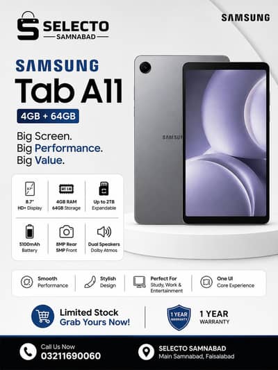 Redmi pad 2 9.7, Samsung Tab A11 and Lenovo tablets