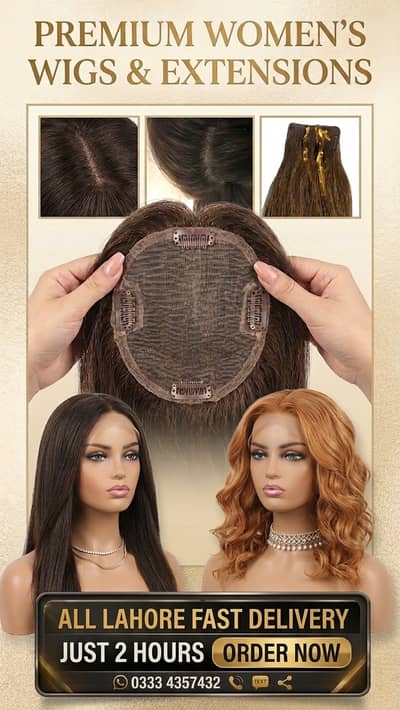 Full Head Wig Women / Men Man For Wigs Extension Whatsapp. 0333-43574