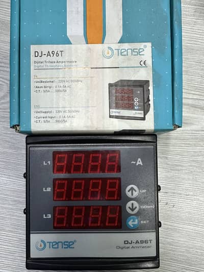 TENSE DJ-A96T Digital Three-Phase Ammeter,