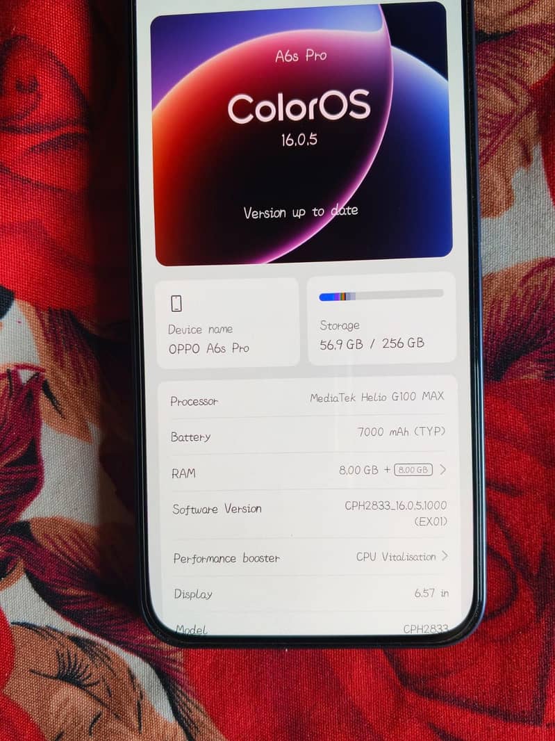 OPPO A6s pro 6