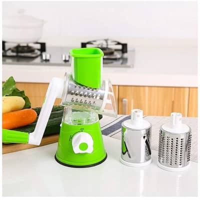 Multifunctional Hand Crank Drum Vegetable Cutter And Kitchen Grater Wi