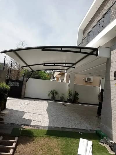 Wall mounted / Porch shade / Pvc tensile fabric / Outdoor garage shed