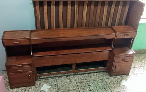 solid wood bed