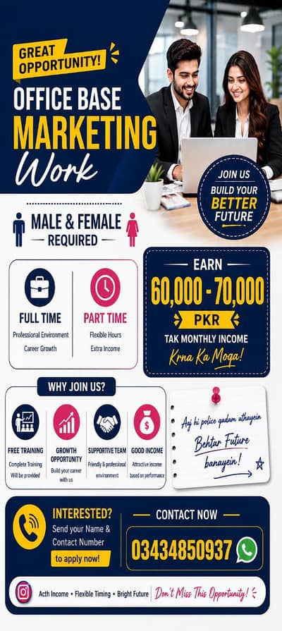 office base marketing work