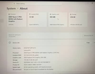 Lenovo Thinkpadx13gen3