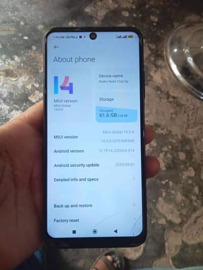 Xiaomi Redmi Note 11se 5g 8+5 128gb 60fps pubg only mobail