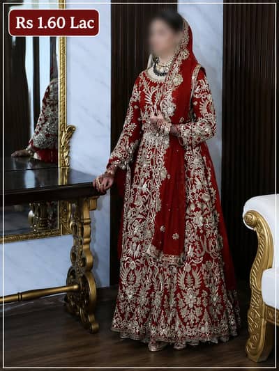 Red Bridal Lehenga | Heavy Embroidery | Luxury Wedding Dress