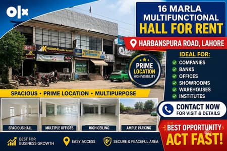 Prime Commercial Building for Rent | Ideal for Bank,multin company
