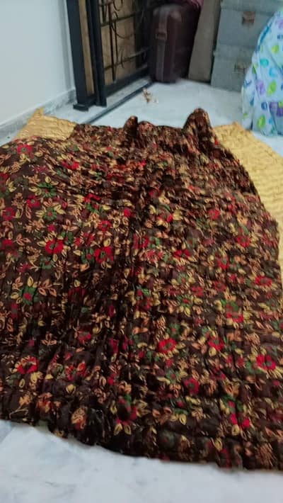 quilt razayi bed urgent sale