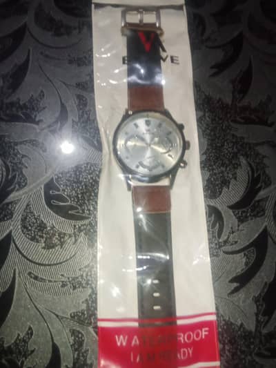 Men's Watch for sale Brand EWWE Brown and Black Strap Water proofwatch