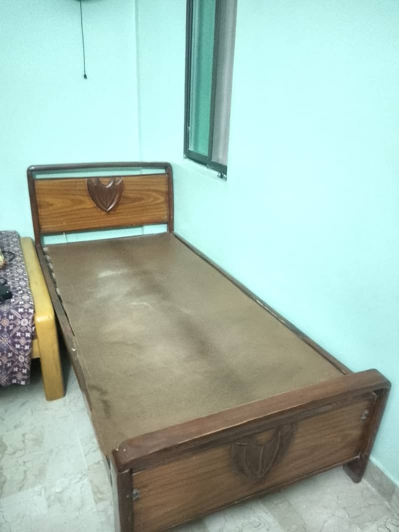 Single Wooden Bed for Sale - Good Condition 1