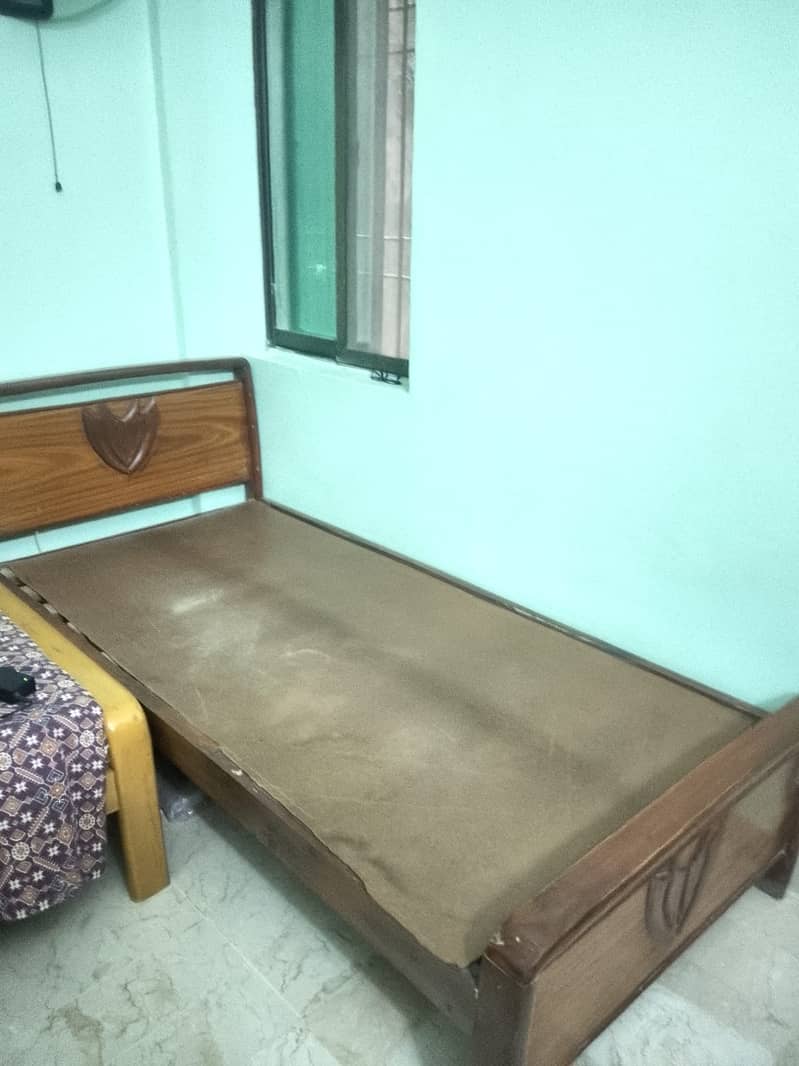 Single Wooden Bed for Sale - Good Condition 2