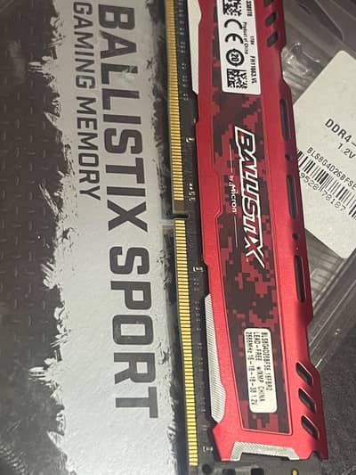 Cruicial Ballistix Sports 8gb DDr4 2666 Mhz