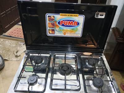 Puma Model 530 5-Burner Gas Cooking Range (Built-In Electric Oven