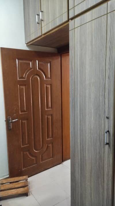 Near Wapda Town Nashman e Iqbal Society phase 10 Marla 2nd floor upper Portion Available Portion For Rent