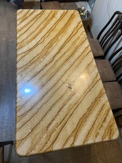 Pure wood Dining table with chairs