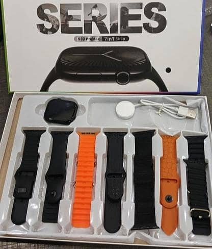 MK-T700 Smart Watch Series 11 Original AMOLED Display - 7-in-1 Combo Pack with 7 Premium Straps | All-in-One Smartwatch for iOS & Android