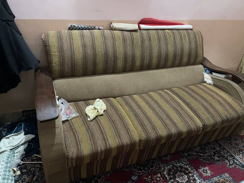 Double size bed sofa dressing table almari 13