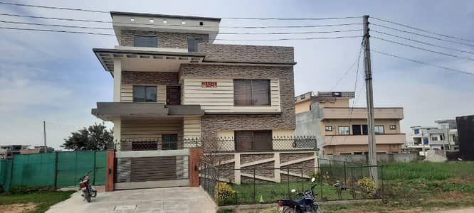 2125 Sq Feet Triple Storey With 6 Marla Extra land Basement Corner House For Sale Islamabad