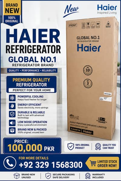 Haier Refrigerator Brand New & Unused | Original Haier Fridge