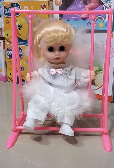 Swing doll for baby girl