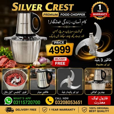 Electric 3 silver kitteke grander kitchen food preparing  design food