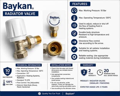 Baykan Radiator Valve