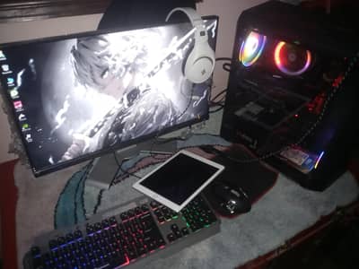 feeling my gaming setup full setup LCD keyboard mouse PC gaming PC