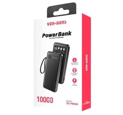 Ven-Dens 10000mAh Fast Charging Power Bank parcel check before pay