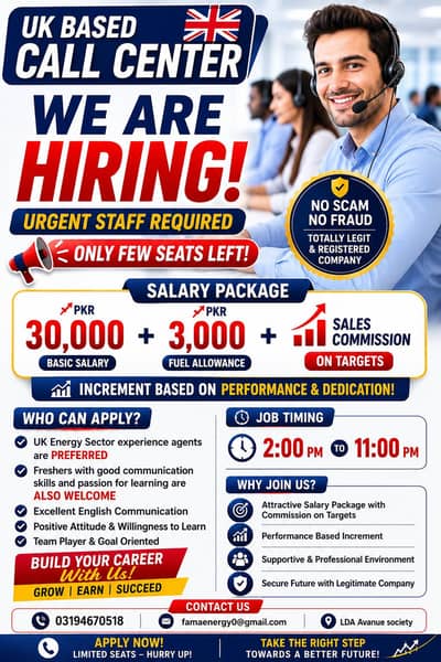 UK based Energy call center