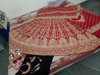 bridal unstitched lhenga