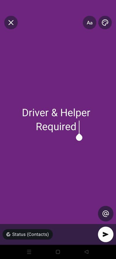 Office Boy & Driver