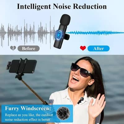 BOYA BY-F10 2.4GHz Wireless Lavalier Microphone 