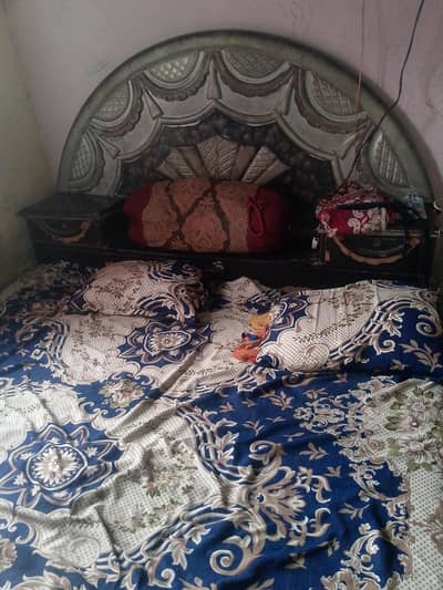 bed and showcase for sale