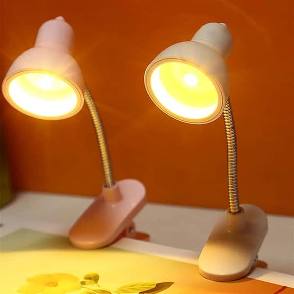 Multifunctional Clip LED Light | Flexible Neck Reading Lamp | Portable Mini LED Book Light for Study, Office & Home Use