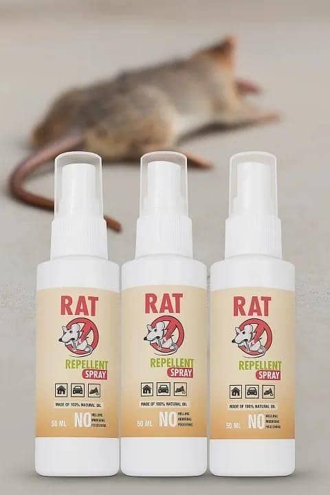 Non-Toxic Rat Repellent Spray – Safe & Effective Rodent Control for Home, Office & Indoor Areas