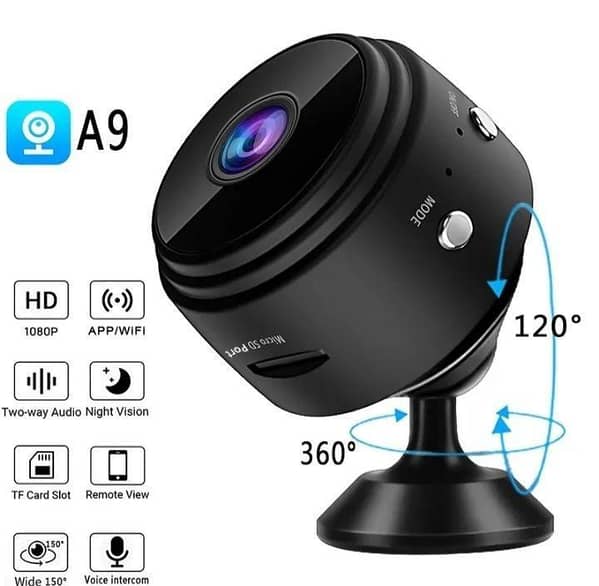 A9 Mini WiFi Security Camera 1080P HD Wireless Indoor Camera with Night Vision & Motion Detection