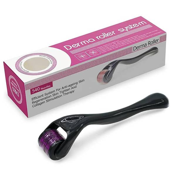 Derma Roller System 540 Needle Microneedling Roller for Face, Beard & Hair Growth