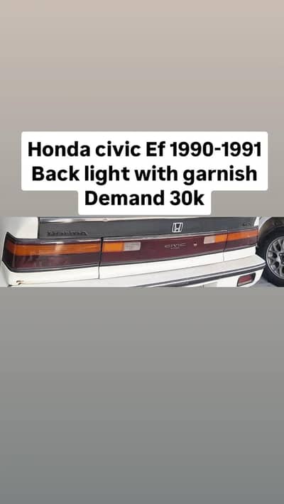 honda civic EF 90-91 complete back lights set
