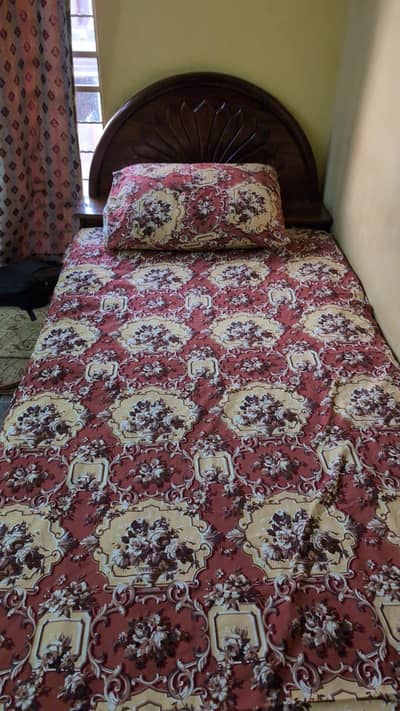2 single beds without mattress